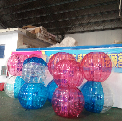 沙湖原种场多彩充气碰碰球